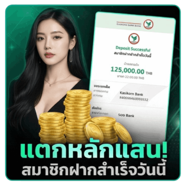 แตกหลักแสน! สมาชิกฝากสำเร็จวันนี้
